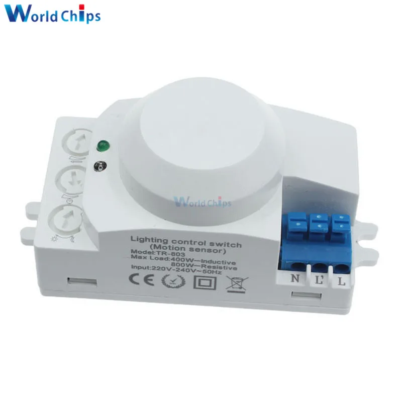 220V 5.8GHz Microwave Movement Motion Detector Sensor Switch For Light Hottest