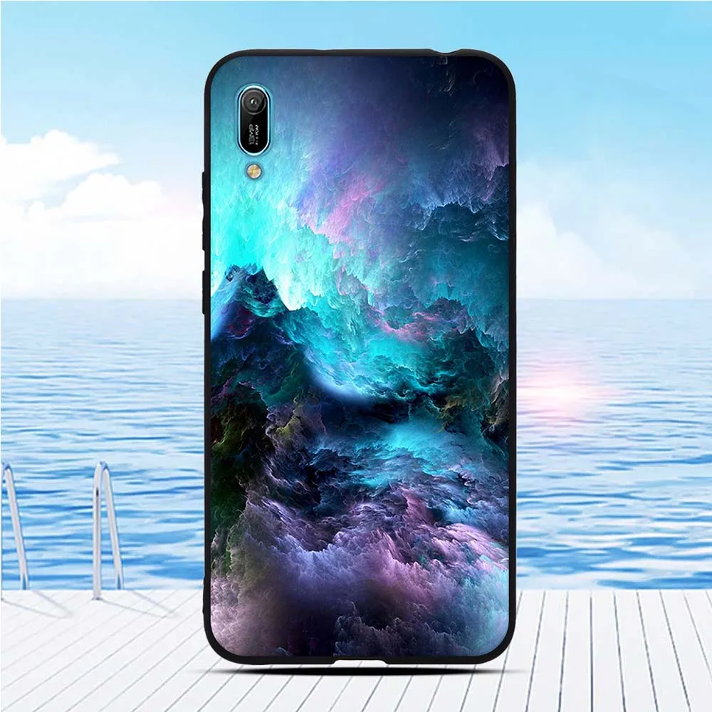 Чехол для телефона Huawei Y6 Pro 2019 Мягкая силиконовая задняя крышка из ТПУ Модный