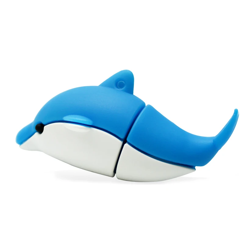Dolphin Reboto милый синий Дельфин USB накопитель 16 ГБ USB 2,0 флеш-накопитель 32 Гб 64 ГБ 8 ГБ Детские флешки в форме животных 4 Гб U диск - Цвет: Dolphin