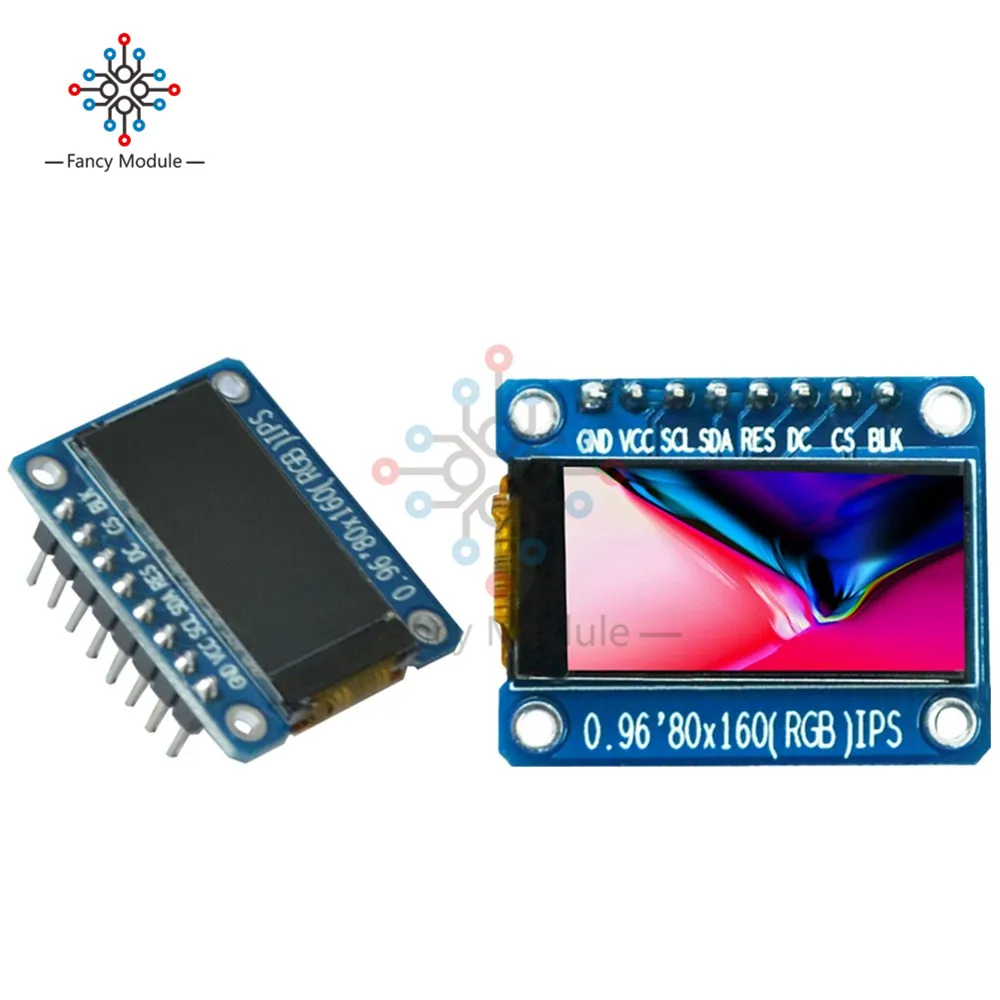 Полноцветный ЖК дисплей IPS 0 96 дюйма 80X160 SPI HD 65K модуль ST7735 Привод IC 80*160 3 В интерфейс