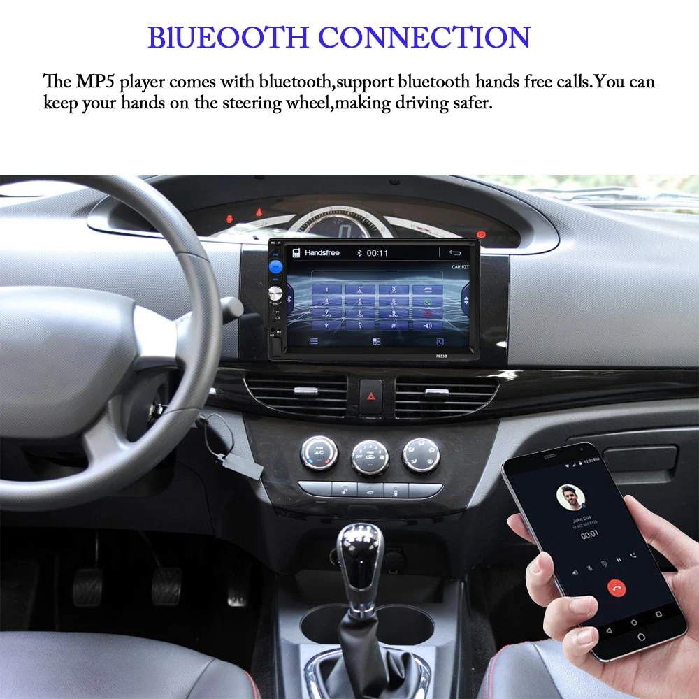 LTBFM 2 din автомагнитола " HD плеер MP5 сенсорный экран цифровой дисплей Bluetooth USB SD мультимедиа 2din Авторадио-вид сзади камера