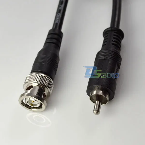 Высокое качество 3 фута M-M BNC к RCA коаксиальный Мужской Видео Аудио разъем RG59 камера кабель безопасности