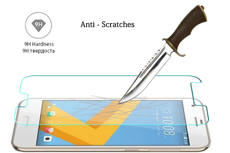 100% новейшая Противоударная Защитная пленка для экрана HTC One A9S / Desire 650 стеклянная 10