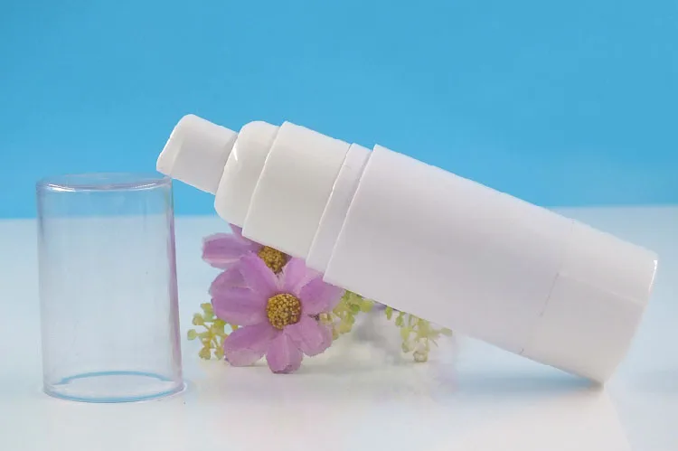 50ML white plastic airless bottle lotion/emulsion/eye serum/liquid foundation/whitening essence/sunscreen cosmetic packing | Красота и