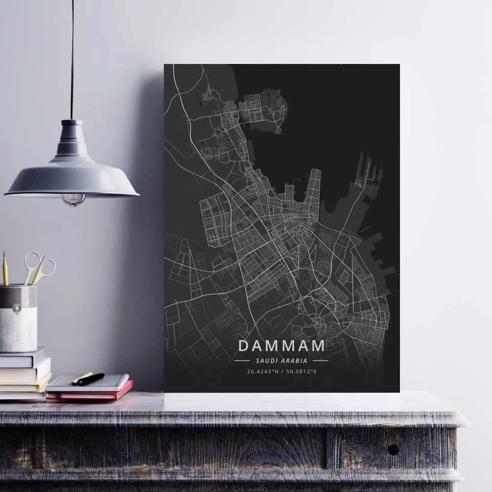 Плакат Даммам джида Мекка Медина Эр-Рияд Саудовская Аравия | Дом и сад