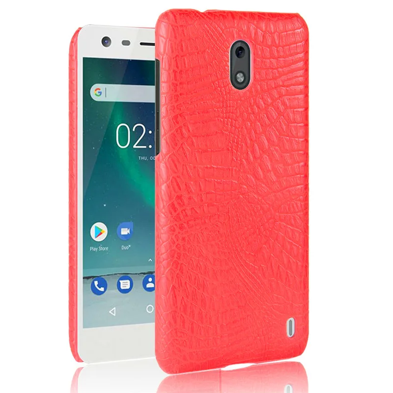 Для Nokia 2 Nokia2 чехол из крокодиловой кожи Жесткий ПК + искусственная кожа
