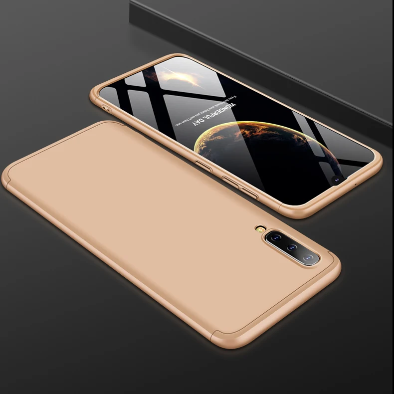 Для samsung Galaxy A50 чехол 360 градусов полный корпус чехол для samsung A50 A505 A505F SM-A505F чехол с закаленным стеклом
