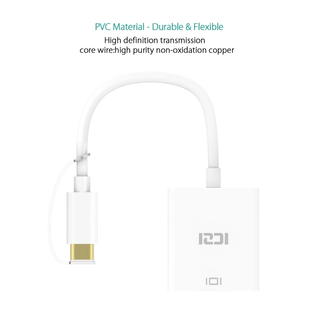 ICZI usb type C VGA конвертер адаптер 3 1 c USB кабель для Apple Dell Yoga Lumia|to vga|vga cablevga converter |