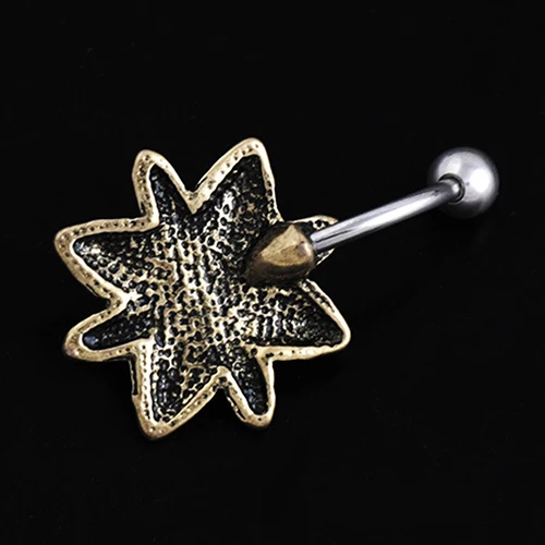 Retro Natural Belly Button Navel Bar Ring Body Piercing Barbell Gift 741S | Украшения и аксессуары