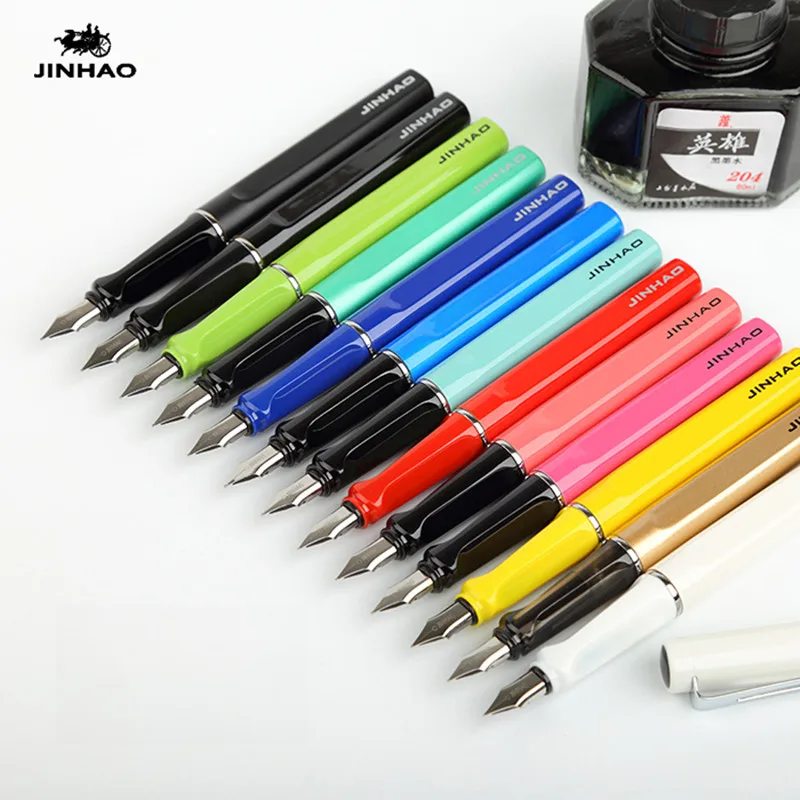 

Jinhao 599 Fountain Pen Iraurita Ink Pen Luxury Metal Pen Stylo Plume Caneta Tinteiro Style Office Stationery Writing High Gift