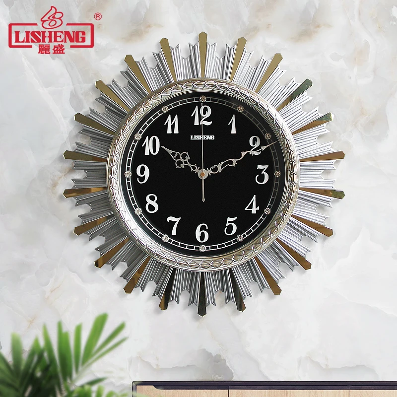 Modern Minimalist Living Room Mute Creative Clock Light Luxury Personality Home Bedroom Atmosphere Quartz Wall | Дом и сад