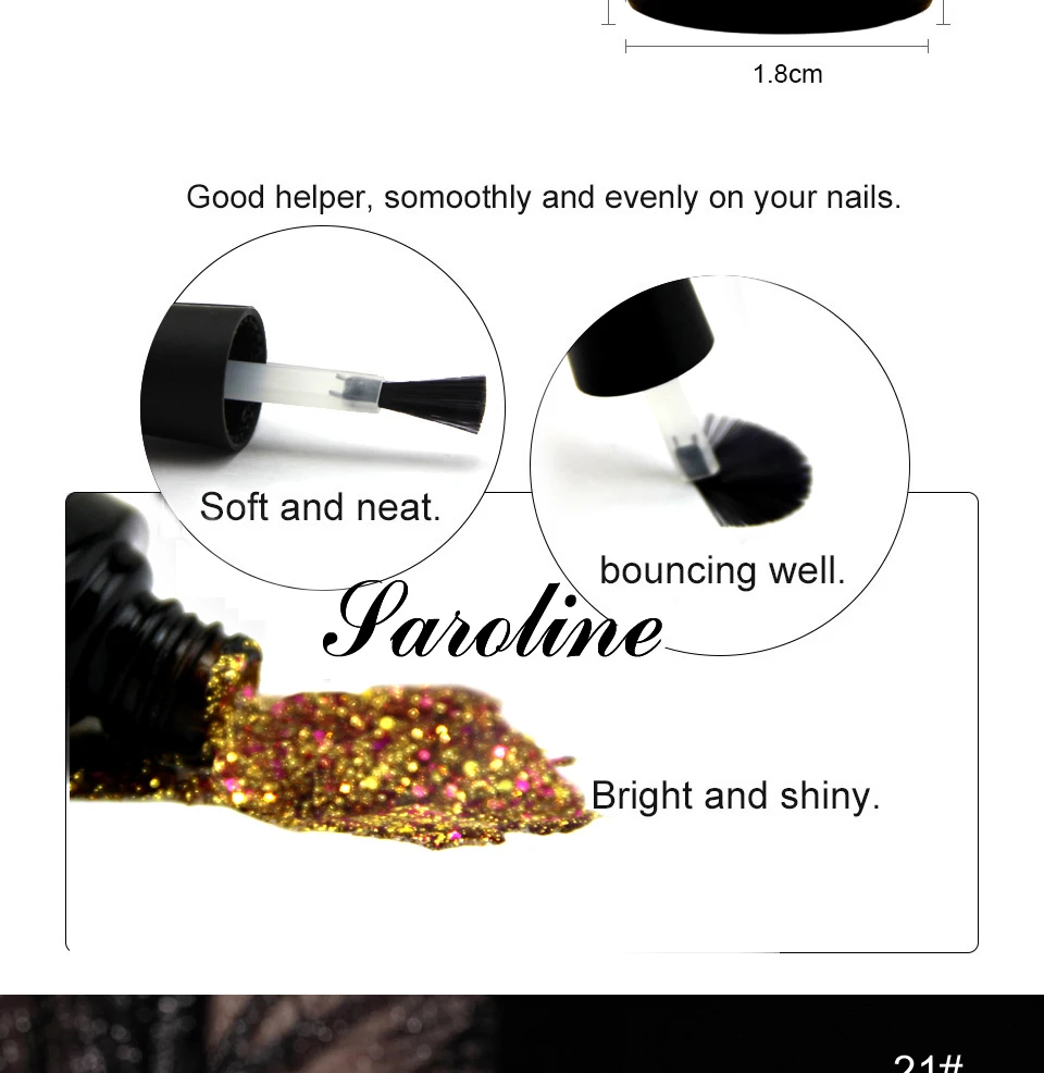 Saroline, Гель-лак для ногтей, 8 мл, 29 цветов, Гель-лак для ногтей, для дизайна ногтей, предназначен для замачивания, Полупостоянный УФ-лак, Гель-лак