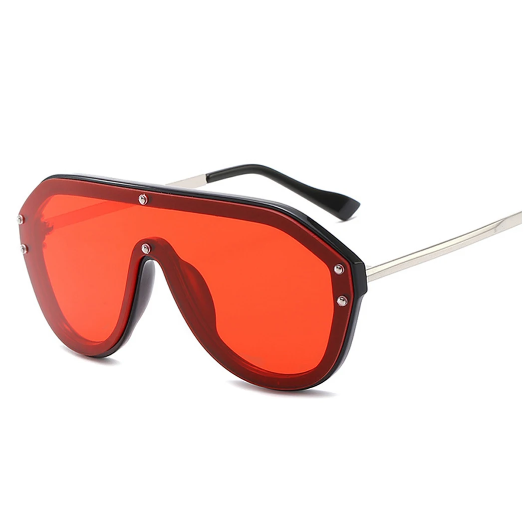 Унисекс большие линзы солнцезащитные очки 2019 для женщин и мужчин брендовые