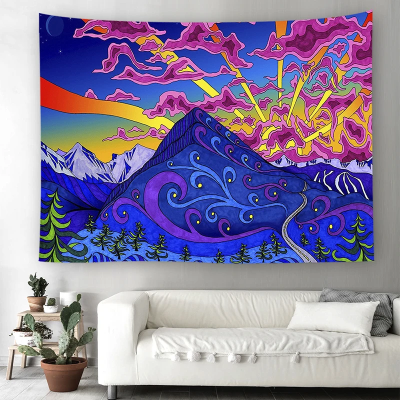 Абстрактный стиль гобелен индийская Мандала настенные Висячие гобелены