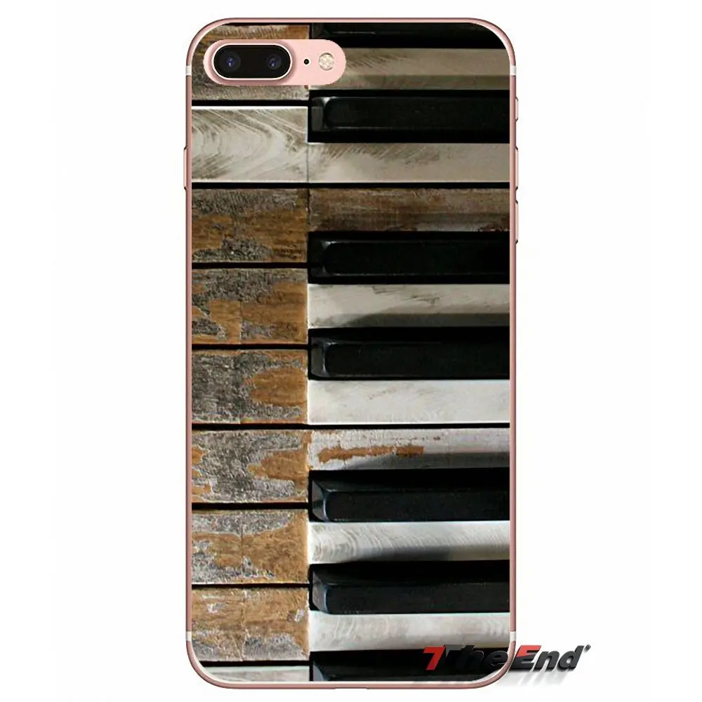 Мягкий чехол для HTC One M7 M8 A9 M9 M10 E9 Plus Desire 630 530 626 628 816 820 Motorola G G2 G3 Rainbow Piano Key color Keyboard |