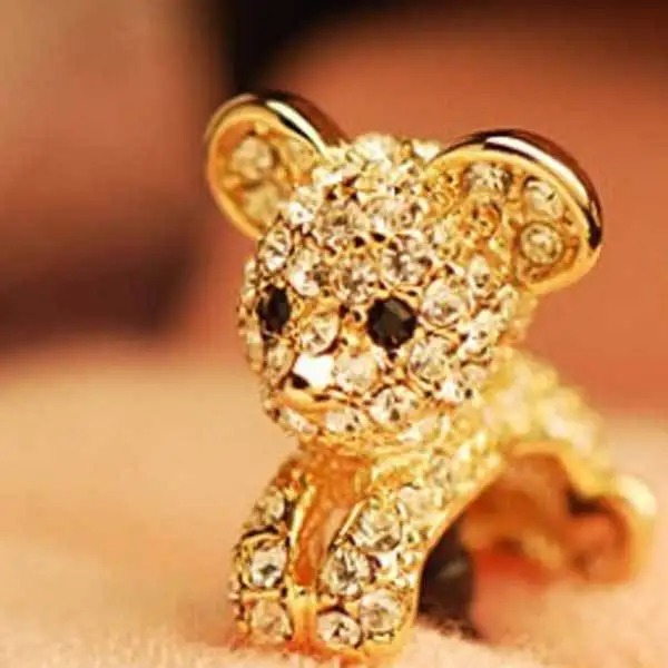 EagleRidge 3.5mm Crystal Lovely Tiger Dustproof Plug For Mobile Phone MP4 | Мобильные телефоны и аксессуары