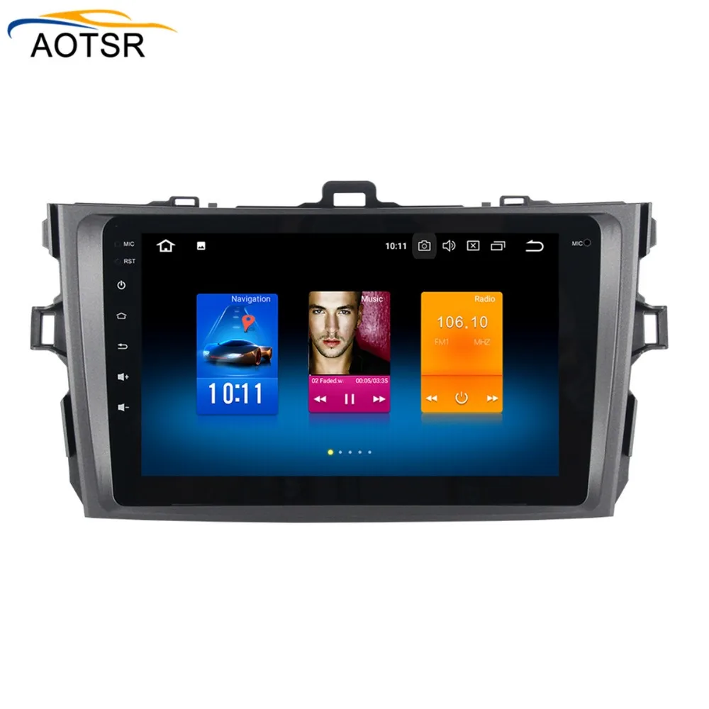 Автомобильный мультимедийный плеер AOTSR android 8 0 головное устройство для Toyota corolla 2007