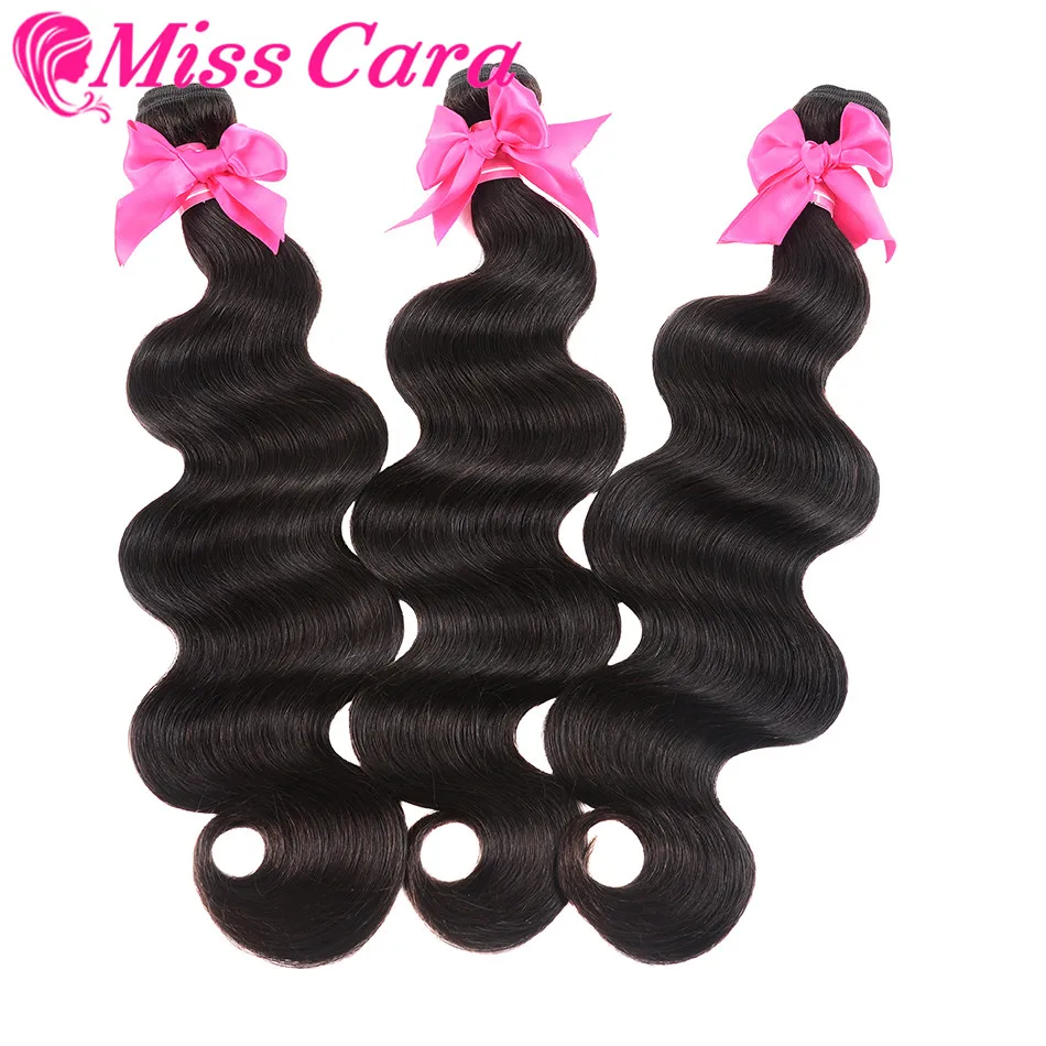 

3 Bundles Deals Brazilian Hair Weave Bundles Miss Cara 100% Human Hair Body Wave Extensions Remy Hair Weaves