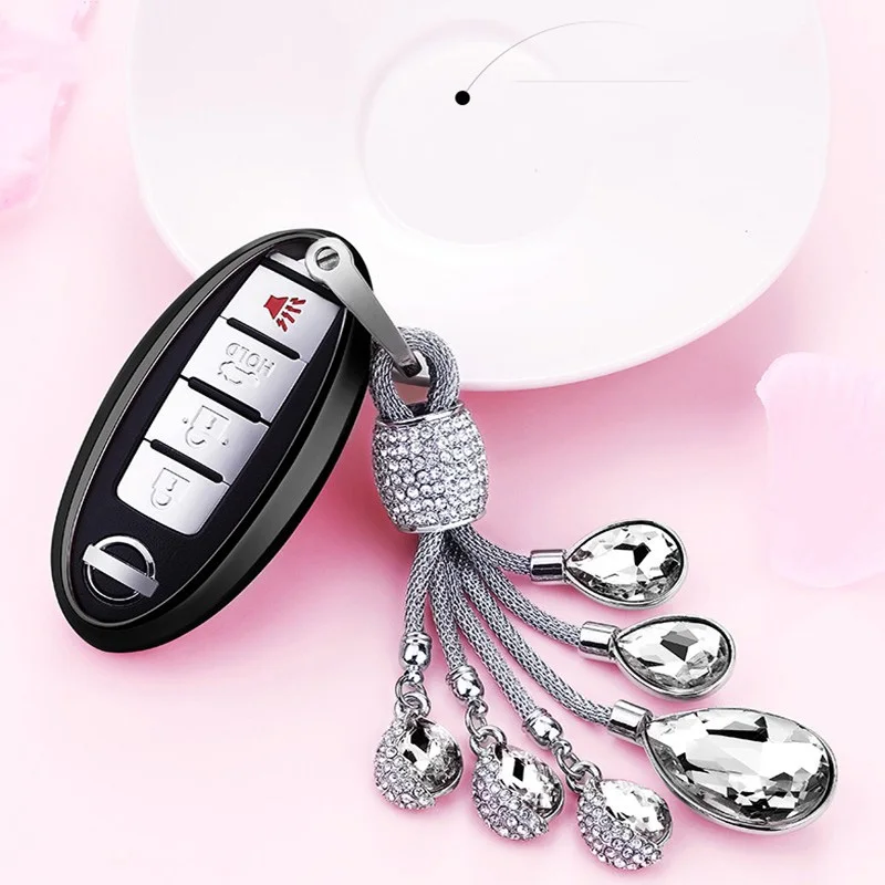 A-black keyring Мягкий чехол для ключей из ТПУ для Nissan 370Z Altima GT-R Maxima Murano Rogue Sentra Cube Versa Juke Leaf защита ключей автомобиля - Название цвета: A-black keyring