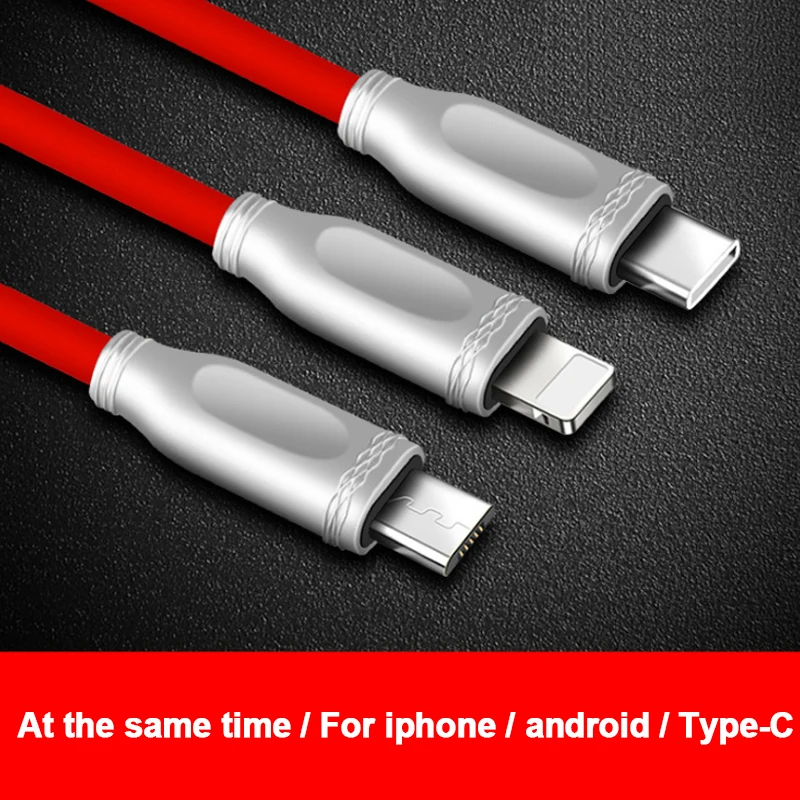 ! ACCEZZ TPE кабель для быстрой зарядки Micro usb type C samsung Xiaomi 5 освещение iPhone X 7 8 6 Plus 3A USB
