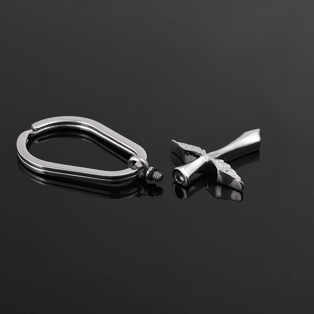 

Cremation Urn Necklace for Ashes Angel Wing Cross Urn Key Chain Cremation Jewelry pendant Cross Urn Jewelry