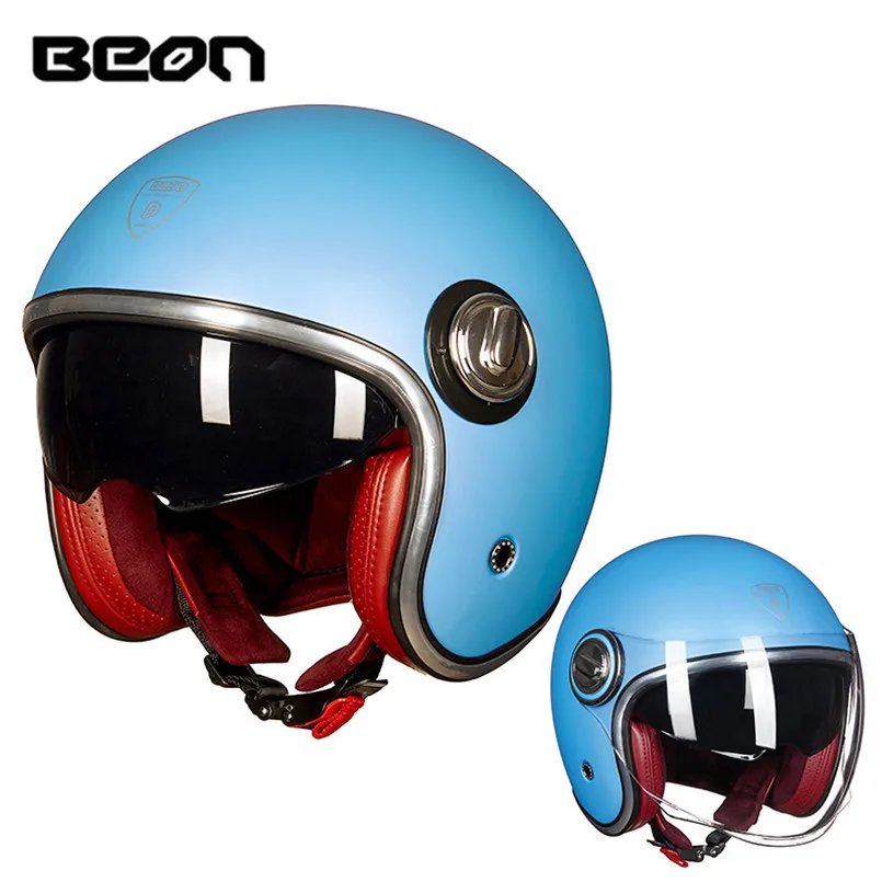 BEON мотоциклетный шлем скутер с открытым лицом Casco Capacete мото каск шлемы для руля