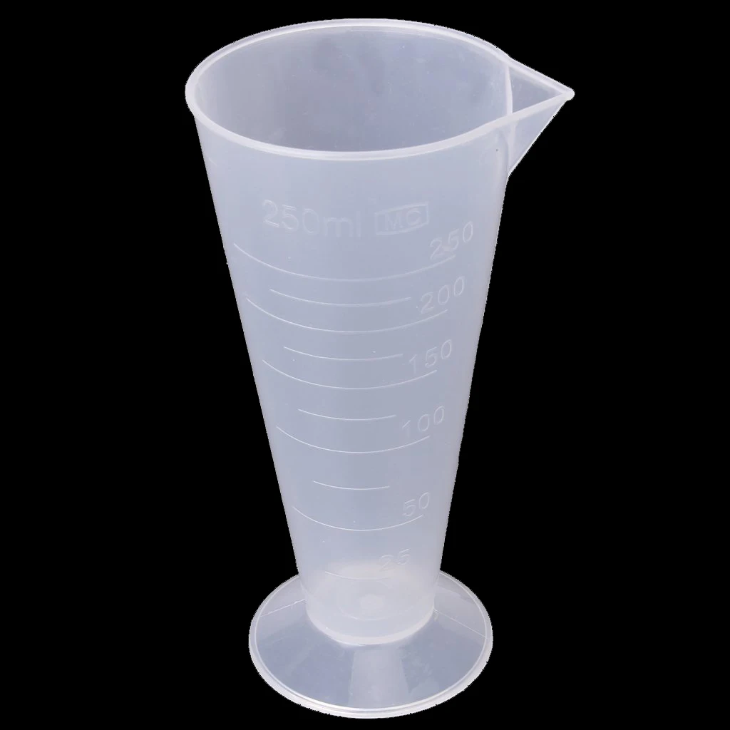 Доступные 250 мл прозрачные пластиковые конусные мерные чашки|250 ml|plastic cone cupsml measure |