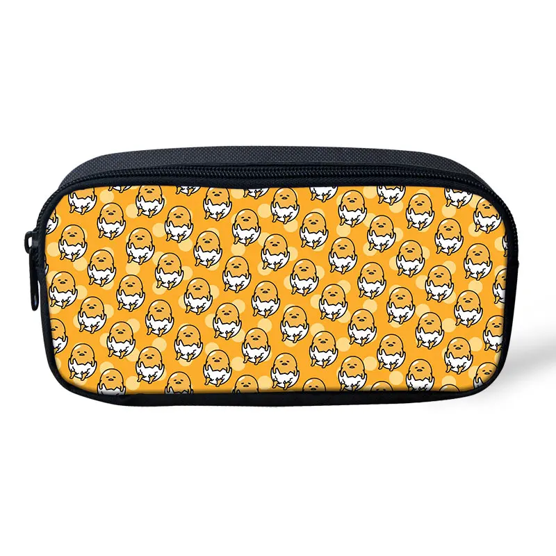 Тикин милый желтый Gudetama ручка сумки аниме Косметика Сумки Портативный молнии школьный пенал Чехол для хранения канцелярские принадлежности - Цвет: As Picture