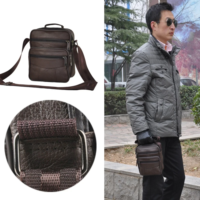 Деловая сумка на плечо 1 шт. мужские кожаные сумки мессенджеры мужская деловая