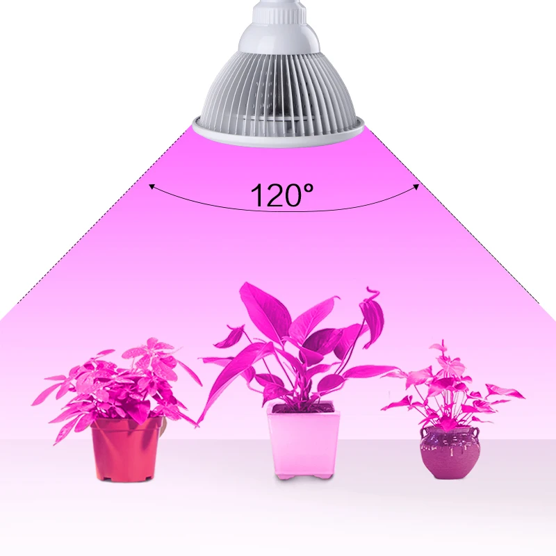 Новый дизайн Цоколь E27 12 Вт полный спектр светодиодная лампа для выращивания