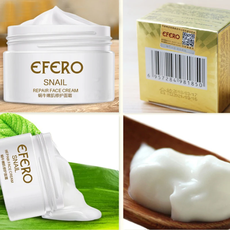 Брендовый отбеливающий крем с улиткой против морщин для лица восстанавливающий