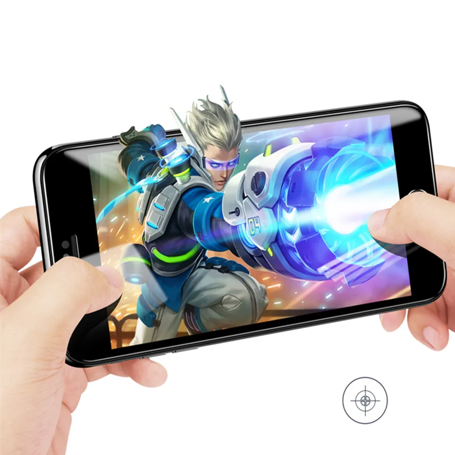 Adcanovd 3D полное покрытие для iphone 7 8 plus протектор экрана x 9 H закаленное стекло 6 6s