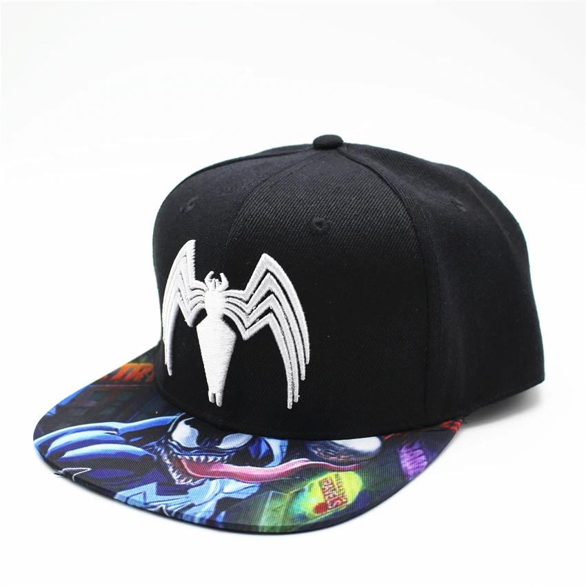 Комиксы Марвел Дэдпул Venom Черная пантера шляпа бейсбольная шляпа уличная Солнцезащитная шляпа кепки в стиле хип-хоп Человек-паук ПУ Регулируемый бейсболка кепка