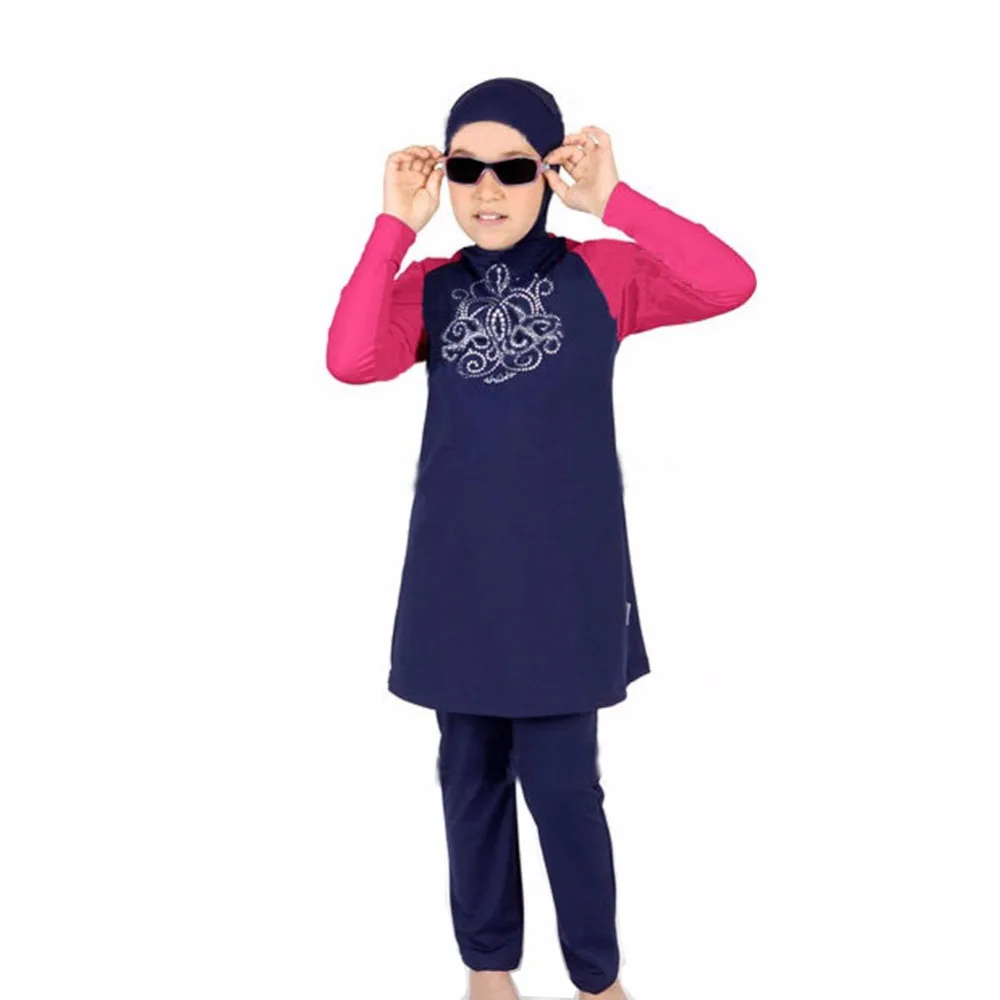 Мусульманин купальники Исламский купальник Детская традиционная одежда для