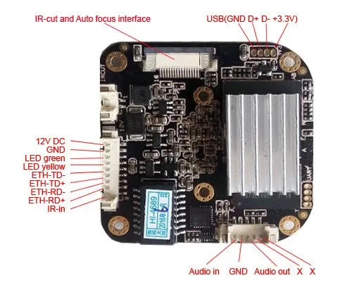 CCDCAM 4MP IPC 4x моторизованный зум и автоматический фокусный объектив 1/" 4.0MP CMOS OV4689+ Hi3516D CCTV IP камера модуль Плата с кабелем LAN