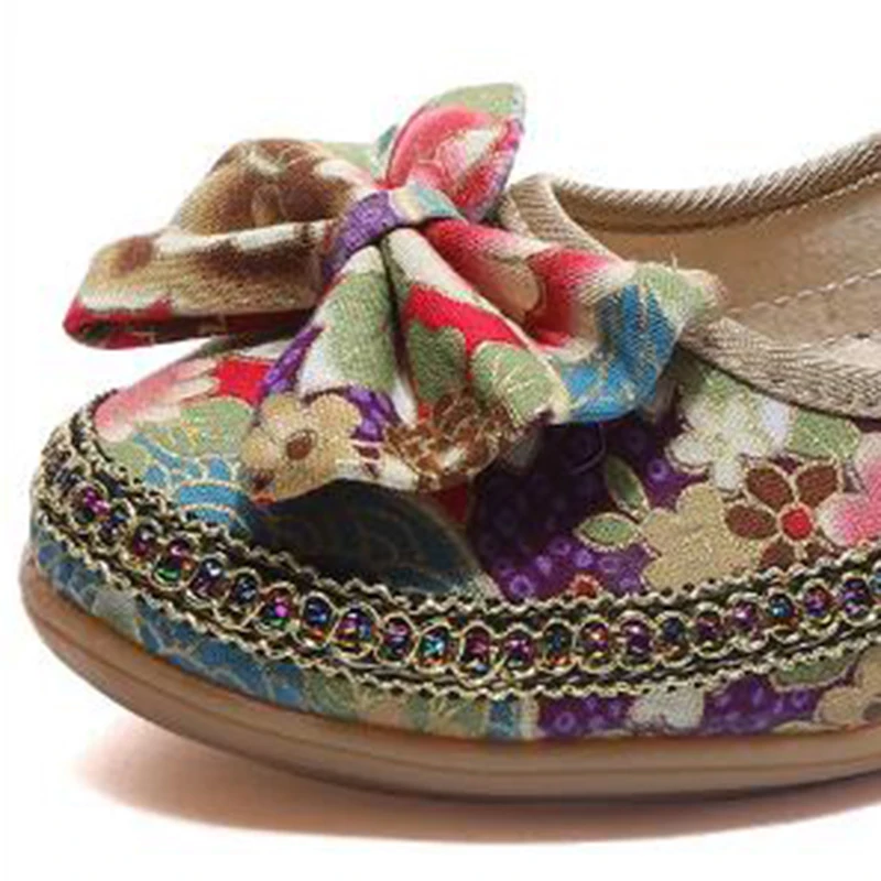Женские балетки на плоской подошве THEAGRANT Летние в богемном стиле с цветочным