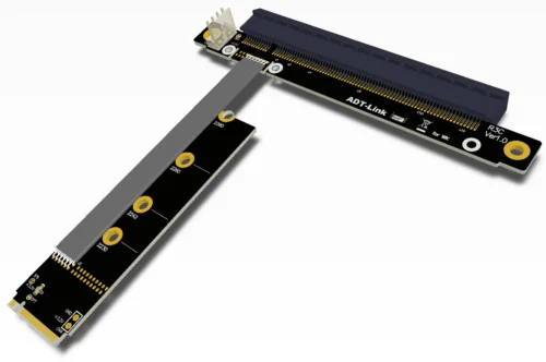 Кабель-удлинитель для видеокарты M.2 M2 NGFF NVMe к PCIe 3 0 PCI-E X16 Gen3 25 см R43SC w кабель питания