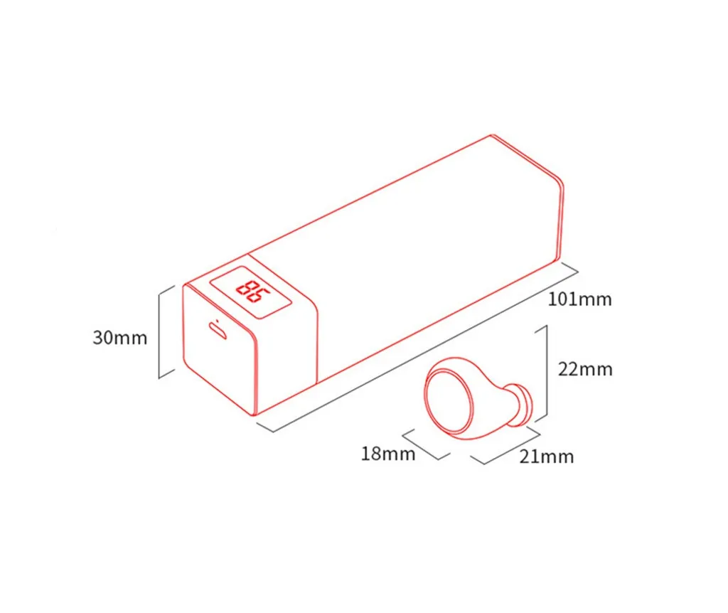 TWS беспроводные Bluetooth V5.0 наушники, стерео наушники IPX7, водонепроницаемая bluetooth-гарнитура с микрофоном и светодиодным дисплеем, зарядная коробка MX