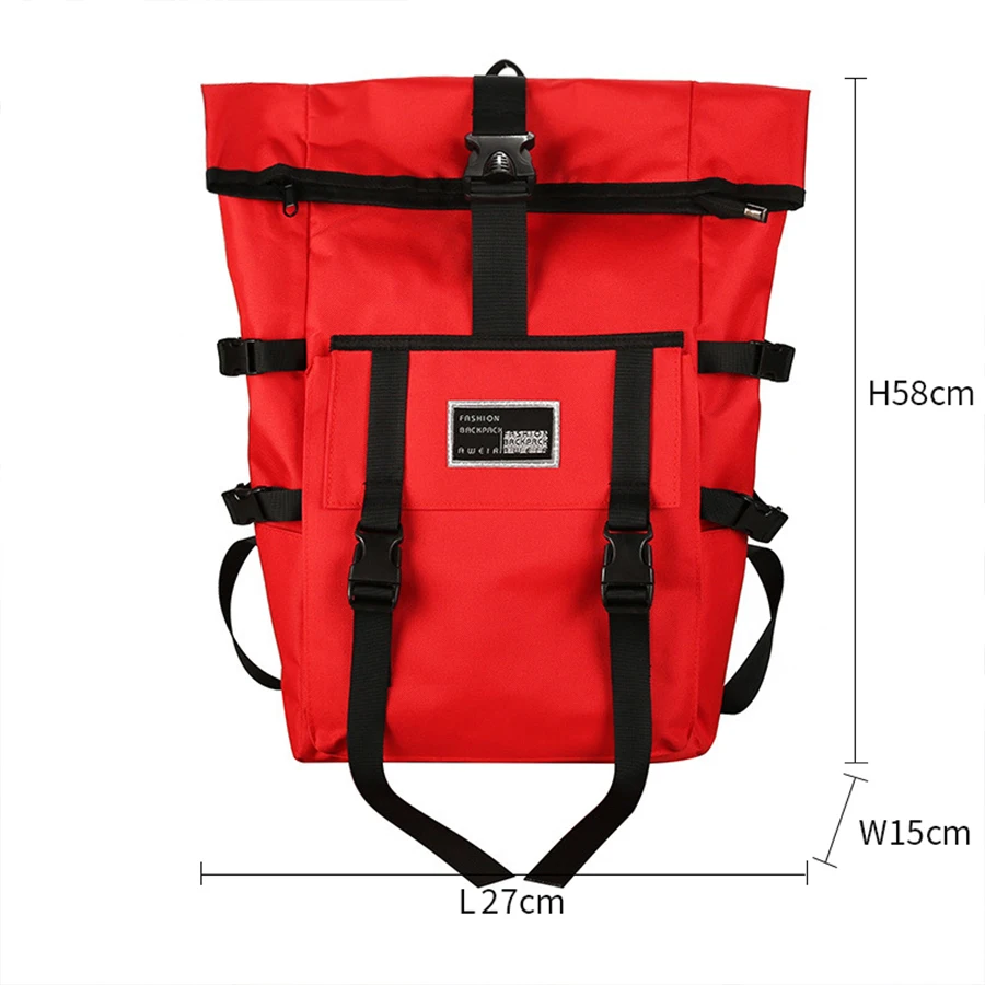 Harajuku Big Capacity Women Backpacks Oxford Large String Woman Laptop Travel Men Casual Solid School Back Pack | Багаж и сумки