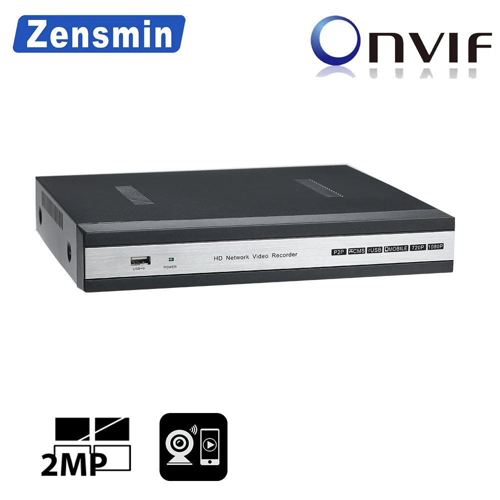 Zensmin H.265 XMeye FULL HD 8ch IP PoE NVR 2.0MP 5.0MP в реальном времени p2p 48 В VGA HDMI Onvif 1 SATA 6 ТБ HDD