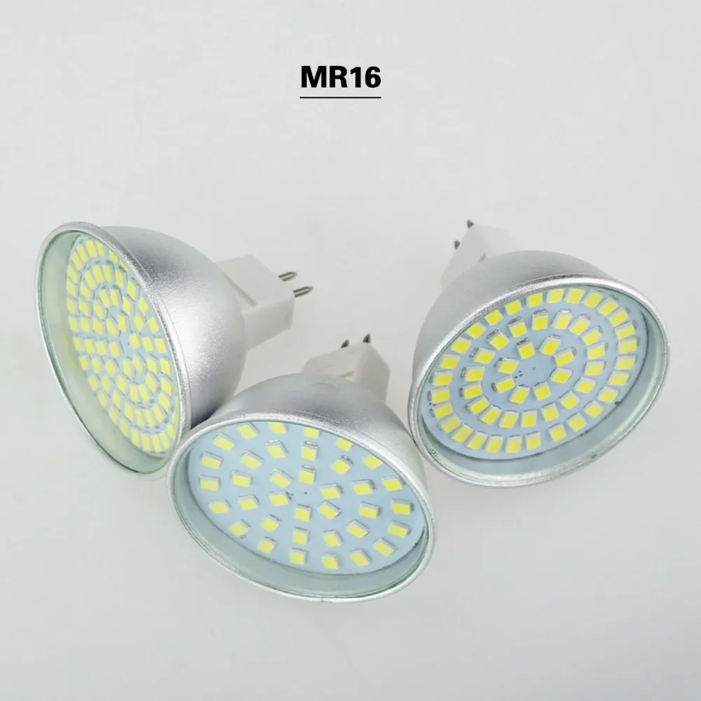 GU10 Светодиодная лампа 220 В 110 MR16 LED 12 лампада Bombillas 36 54 72 светодиода стеклянная