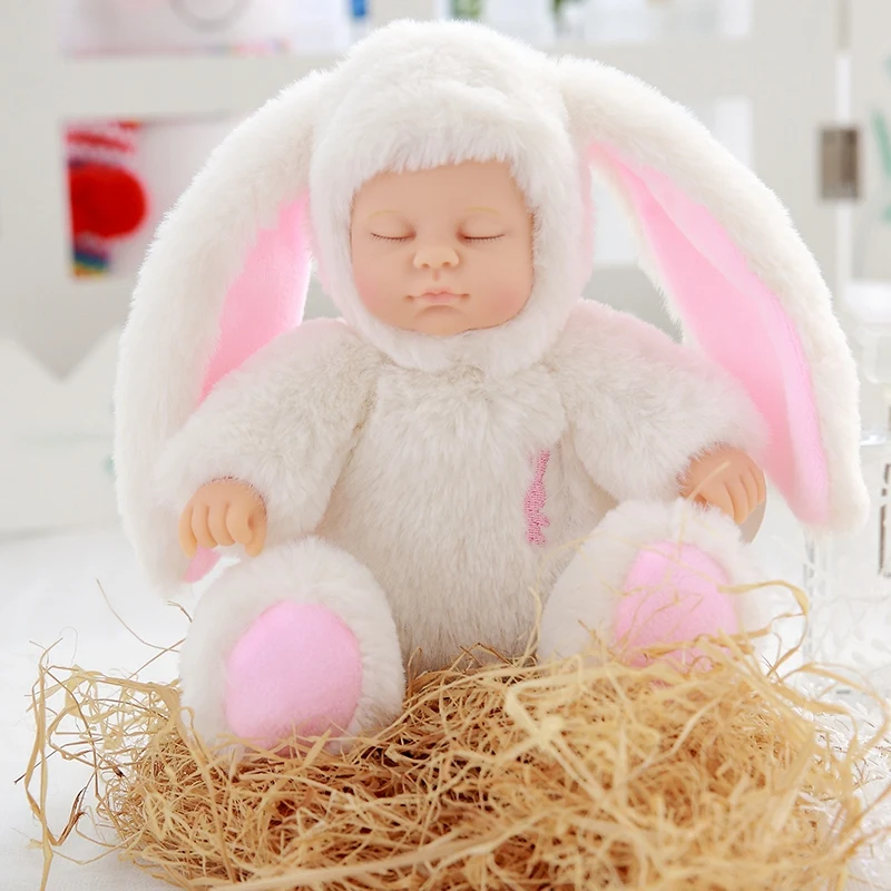17 см Кукла reborn baby силиконовая кукла Спящая Кукла reborn Младенцы доводчик медведь панда розовый белый детские игрушки Рождественский подарок для детей