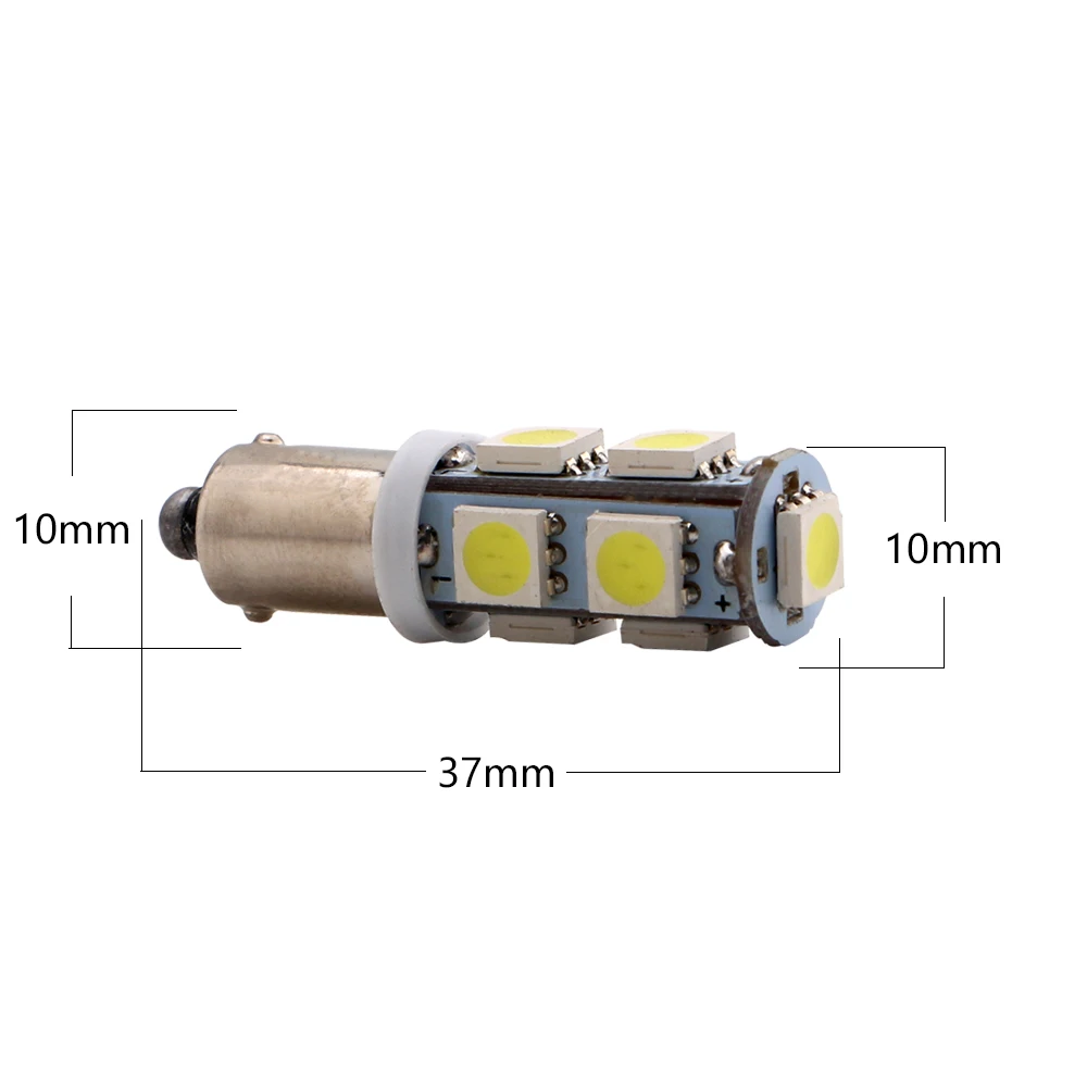 Светодиодная лампа T4W BA9S 5050 9 SMD для автомобилей поворотников автомобиля дверей