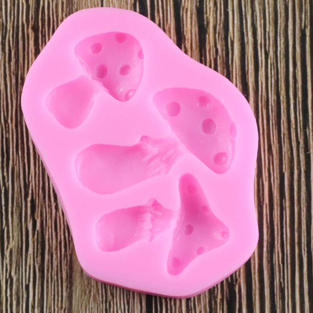 Силиконовая форма в форме гриба DIY для шоколадного фондана украшения торта