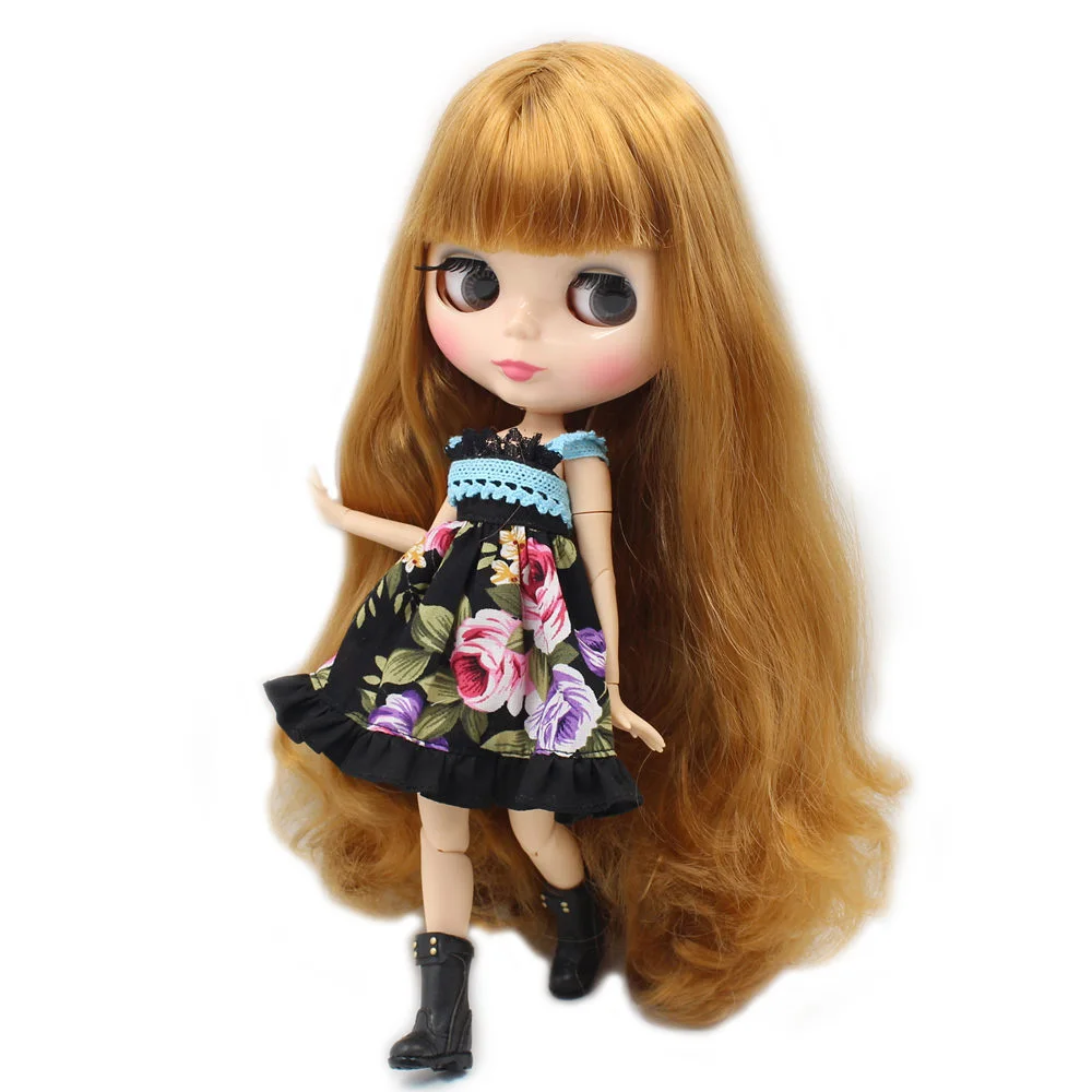 Ледяной DBS Blyth кукольные 1/6 bjd 30 см шарнирное тело натуральную кожу каштановые
