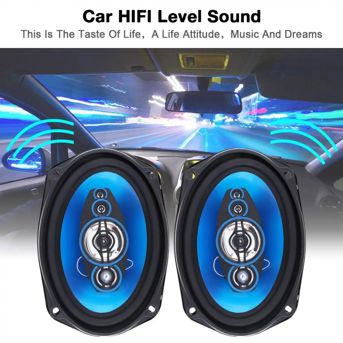 2 шт. автомобильные коаксиальные Hi-Fi колонки 6 Х9 дюймов 1000 Вт | Автомобили и