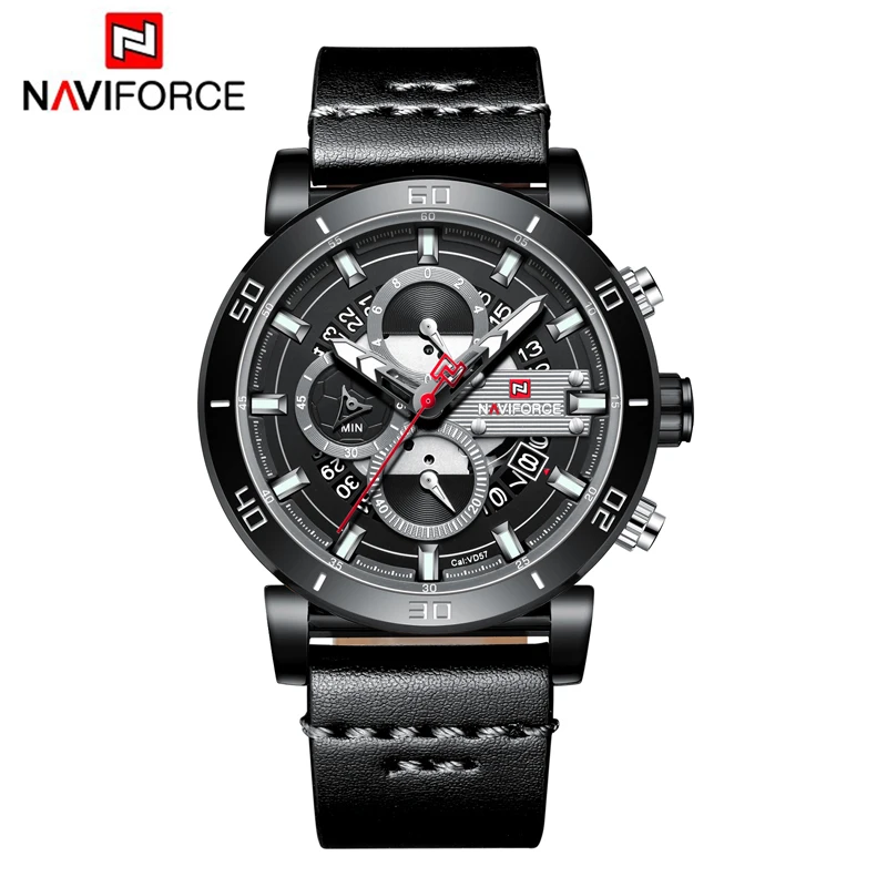 Часы NAVIFORCE мужские спортивные водонепроницаемые кварцевые | Наручные часы