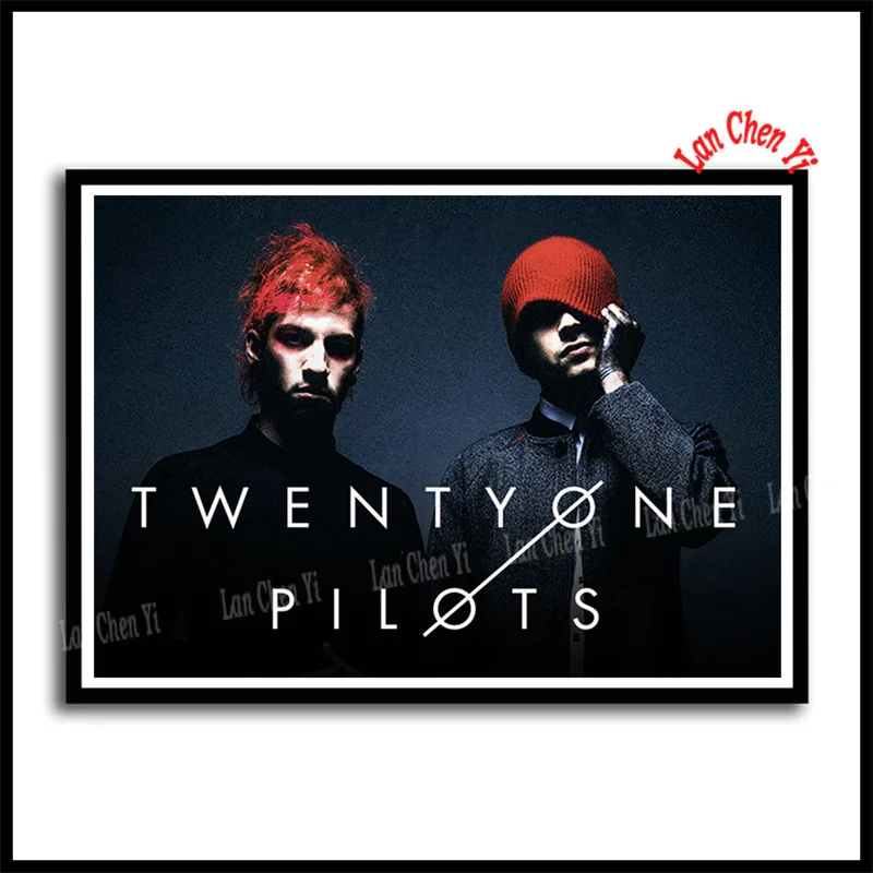 Темный хаки Twenty One Pilots рок-музыка с покрытием бумажные плакаты настенные художественные картины для гостиной домашний декор 42*30 см - Цвет: Темный хаки