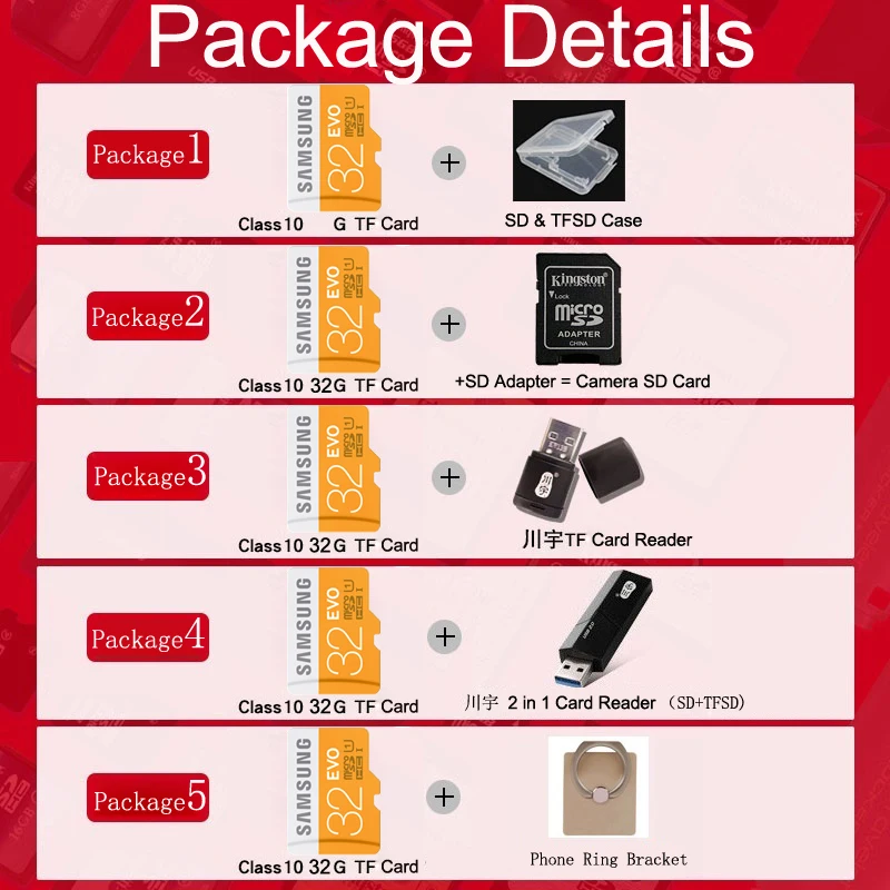 SAMSUNG карта памяти MicroSD 32 ГБ Карты Памяти Карт SDHC 48 М/с водонепроницаемый C10 TF Trans Flash