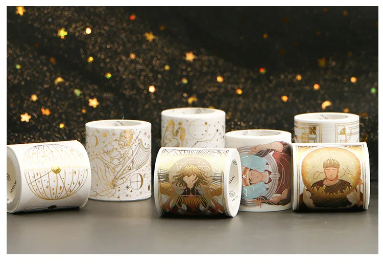 3/5 см* 5 м Kawaii планет и Луны золото лента Washi наклейки Скрапбукинг малярный скотч школьные принадлежности пуля журнал Papeleria sl1546